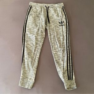 Adidas Heather Gray Slim Fit Joggers Sweatpants Size Large